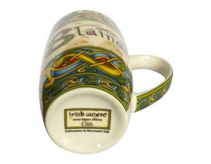 PORCELÁNOVÝ IRSKÝ HRNEK, SLAINTE - UŽITNÁ KERAMIKA - STOLOVÁNÍ