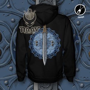 CLAÍOMH SOLAIS - MEČ SVĚTLA, KELTSKÝ MOTIV, MIKINA ZIPPER - MIKINY - MÓDA