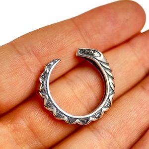 SERPENT, HAD, STŘÍBRNÝ PRSTEN, AG 925 - PRSTENY - STŘÍBRNÉ ŠPERKY