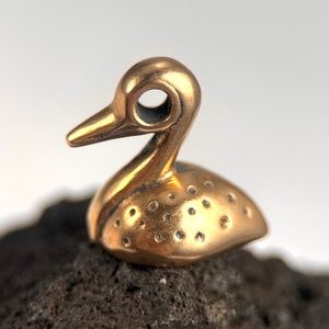 KELTSKÁ KACHNA, FRANCIE, PŘÍVĚŠEK, BRONZ - PŘÍVĚSKY - ŠPERKY