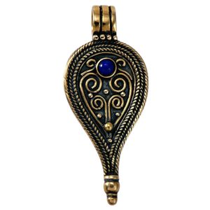ŘÍMSKÝ ŠPERK, 2. STOLETÍ, BRONZ - LAPIS LAZULI - PŘÍVĚSKY - ŠPERKY