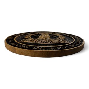 MJÖLLNIR - THOROVO KLADIVO, DŘEVĚNÝ NÁSTĚNNÝ OBRAZ 32CM - DŘEVĚNÉ OBRAZY - HOME DECOR