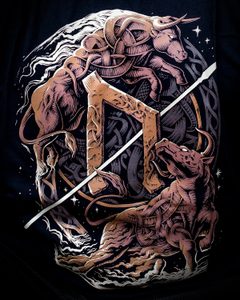 URUZ, EDICE FUTHARK, TRIČKO BAREVNÉ PÁNSKÉ - TRIČKA PÁNSKÁ - MÓDA