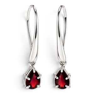 Adrianna Silver Earrings with Glass, 925 Silver