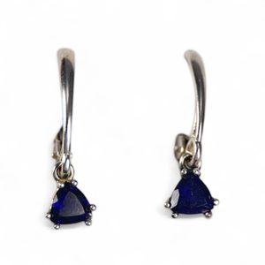 TRIANGULAR, STŘÍBRNÉ NÁUŠNICE S IJOLITEM, AG 925 - NÁUŠNICE - STŘÍBRNÉ ŠPERKY