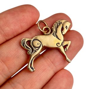 ŠEMÍK, KŮŇ, PŘÍVĚŠEK, BRONZ - PŘÍVĚSKY - ŠPERKY