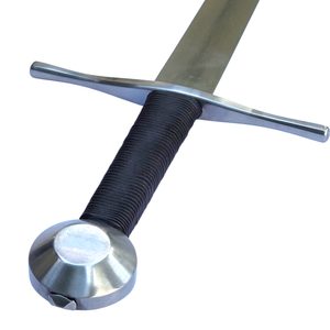 SION, JEDNORUČNÍ MEČ, 14.-15. STOLETÍ, FULL TANG, ČERNÝ - STŘEDOVĚKÉ MEČE - ZBRANĚ