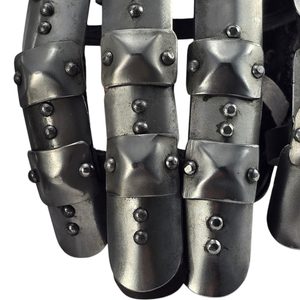 PLÁTOVÉ PRSTOVÉ RUKAVICE PŘESÝPACÍ HODINY, 14. STOLETÍ, 1,5MM OCEL - PLÁTOVÉ RUKAVICE - ZBROJE