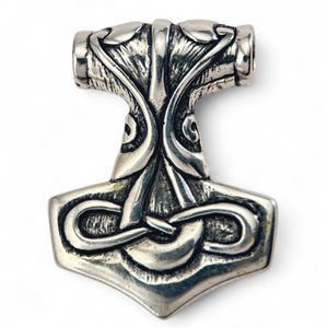 TÓR, THOROVO KLADIVO, STŘÍBRNÝ PŘÍVĚSEK, AG 925, 25 G - PŘÍVĚSKY - STŘÍBRNÉ ŠPERKY