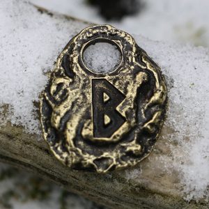 BERKANO - RUNOVÝ AMULET, STAROMOSAZ - RUNY - ŠPERKY