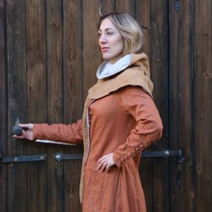 KAPUCE, DÁMSKÁ, PROSTÁ - 2. POLOVINA 14. STOLETÍ - DÁMSKÉ ODĚVY - MÓDA