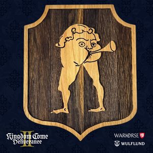 HOSPODA DÍRA, DŘEVĚNÝ ŠTÍT NA STĚNU, KINGDOM COME: DELIVERANCE 2 - KINGDOM COME: DELIVERANCE II