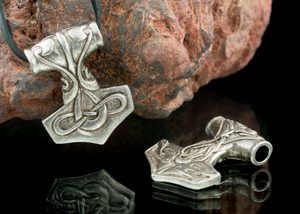 TÓR, THOROVO KLADIVO, ZINEK, STAROSTŘÍBRO - VIKINGSKÉ AMULETY - ŠPERKY