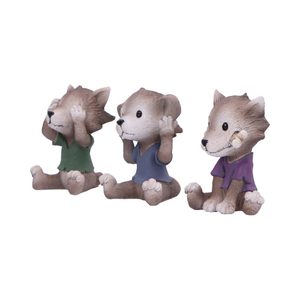 THREE WISE WEREWOLVES, FIGURKY - NEVIDÍM, NEMLUVÍM, NESLYŠÍM - FIGURKY - HOME DECOR