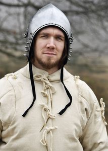 PŘILBA BASCINET, CHURBURG, XIV. STOLETÍ, 1.6 MM OCEL - STŘEDOVĚKÉ PŘILBY - ZBROJE