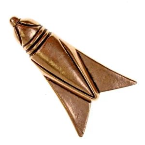 CIKÁDA, ŘÍMSKO-GERMÁNSKÁ SPONA, BRONZ - BROŽE A KNOFLÍKY - ŠPERKY