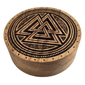 VALKNUT, DUBOVÁ KRABIČKA NA ŠPERKY A NÁRAMKY - KRABIČKY NA ŠPERKY - STŘÍBRNÉ ŠPERKY