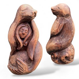 SELKIE, VYŘEZÁVANÁ SOŠKA - SOŠKY, RELIÉFY, TRUHLY - HOME DECOR