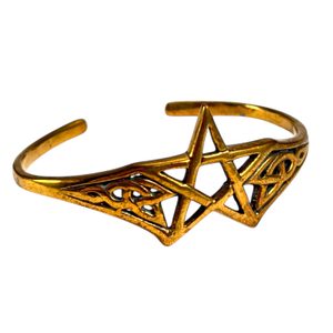 BRONZOVÝ NÁRAMEK S PENTAGRAMEM - NÁRAMKY - ŠPERKY