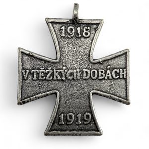 KŘÍŽ V TĚŽKÝCH DOBÁCH 1918-1919, REPRODUKCE - VŠECHNY AMULETY, VLASTNÍ VÝROBA - ŠPERKY