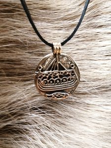VIKINKSKÁ LOĎ, BRONZ - ŠPERKY