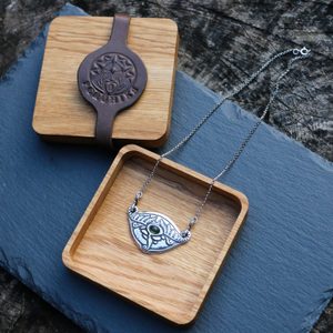 PRAMEN VLTAVY - STŘÍBRNÝ NÁHRDELNÍK S VLTAVÍNEM, AG 925, 19G - ŠPERKY S VLTAVÍNY - STŘÍBRNÉ ŠPERKY