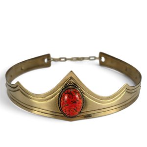 GRACIA - COURONNE, laiton, sang de dragon