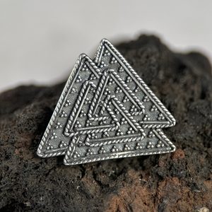 VALKNUT, VIKINSKÝ UZEL, STŘÍBRNÝ PŘÍVĚSEK, AG 925 - PŘÍVĚSKY - STŘÍBRNÉ ŠPERKY