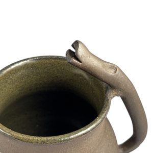 KELTSKÁ ČÍŠE S KANCEM ČI SNAD VLKEM - HISTORICKÁ KERAMIKA - STOLOVÁNÍ