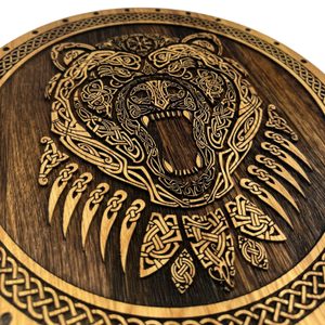 BERSERKER, DŘEVĚNÝ NÁSTĚNNÝ OBRAZ 32CM - DŘEVĚNÉ OBRAZY - HOME DECOR