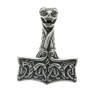 THOROVO KLADIVO, STYL OSEBERG, NORSKO, STŘÍBRNÝ PŘÍVĚSEK, AG 925, 12G - PŘÍVĚSKY - STŘÍBRNÉ ŠPERKY