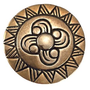 SLUNEČNÍ BROŽ, DOBA BRONZOVÁ, BRONZ - BROŽE A KNOFLÍKY - ŠPERKY