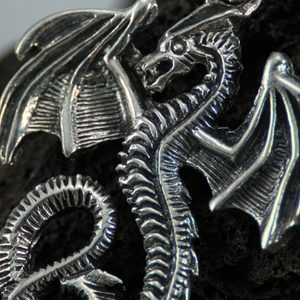 VZDUŠNÝ DRAK - STŘÍBRNÝ PŘÍVĚSEK, AG 925 - PŘÍVĚSKY - STŘÍBRNÉ ŠPERKY