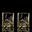 WHISKEY GLASS SET, 2 glasses, green forrest