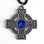 PŘÍVĚSEK KELTSKÝ KŘÍŽ, MODRÝ - KELTSKÉ AMULETY - ŠPERKY