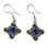PRAGA, STŘEDOVĚKÉ STŘÍBRNÉ NÁUŠNICE, PERIDOT A LAPIS LAZULI, AG 925/1000 - NÁUŠNICE - STŘÍBRNÉ ŠPERKY