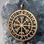 VEGVÍSIR - KOMPAS, ISLANDSKÁ RUNA, PŘÍVĚŠEK, BRONZ, VELKÝ - PŘÍVĚSKY - ŠPERKY