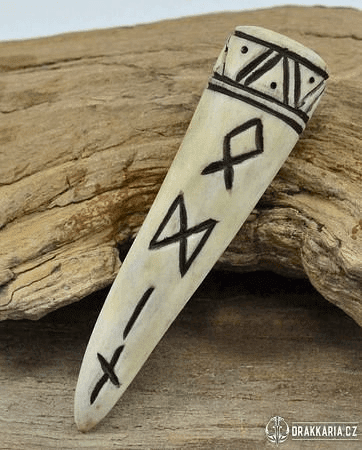 ODIN, VIKINSKÝ RUNOVÝ AMULET, PAROH