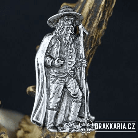 KRAKONOŠ, AMULET, ZINEK STAROSTŘÍBRO