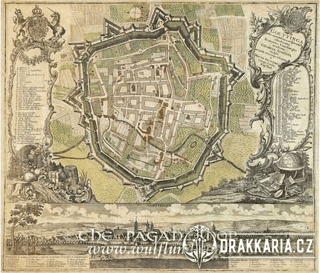 GOETTINGEN 1730, HISTORICKÁ MAPA, FAKSIMILE