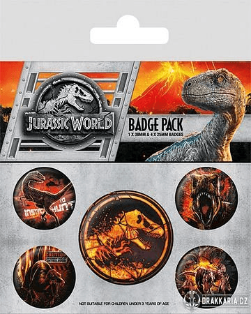 JURASSIC WORLD, PLACKY, SADA 5