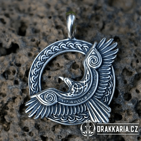 HUGINN A MUNINN, VIKINSKÝ AMULET AG 925