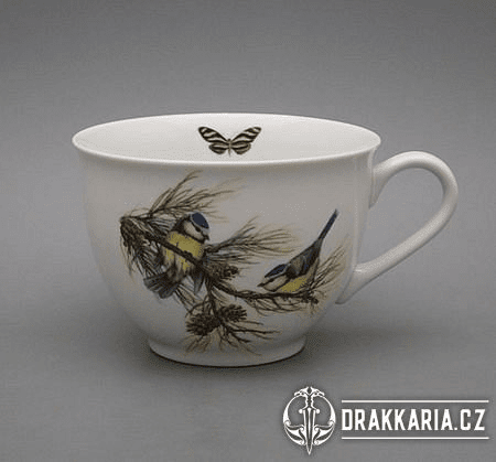 SÝKORKA, HRNEK KLASIK 0,45L, ČESKÝ PORCELÁN