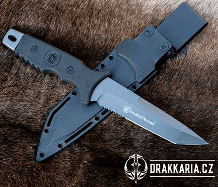 NŮŽ SW7S FIXED BLADE SERRATED TANTO SMITH & WESSON