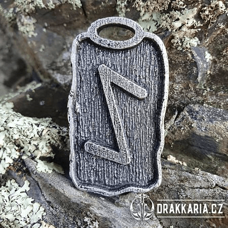 IHWAZ - RUNOVÝ AMULET, ZINEK