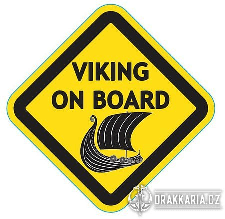 VIKING ON BOARD, SAMOLEPKA NA AUTO