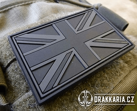 VELKÁ BRITÁNIE UK FLAG PATCH, BLACKOPS 3D