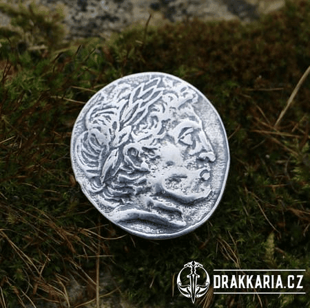 TETRADRACHMA ALEXANDRA VELIKÉHO, REPRODUKCE, STŘÍBRO 925