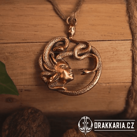 MEDUSA, ANTICKÝ TALISMAN, BRONZ