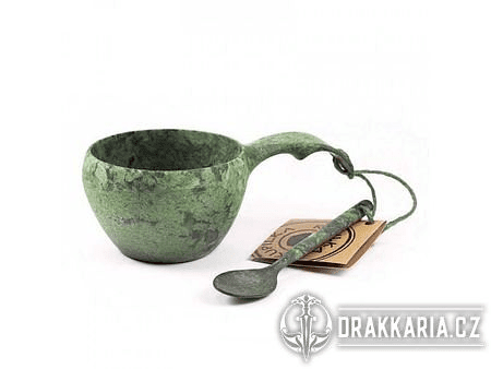 KUPILKA KUKSA 210 ML + LŽIČKA - CONIFER (ZELENÁ)